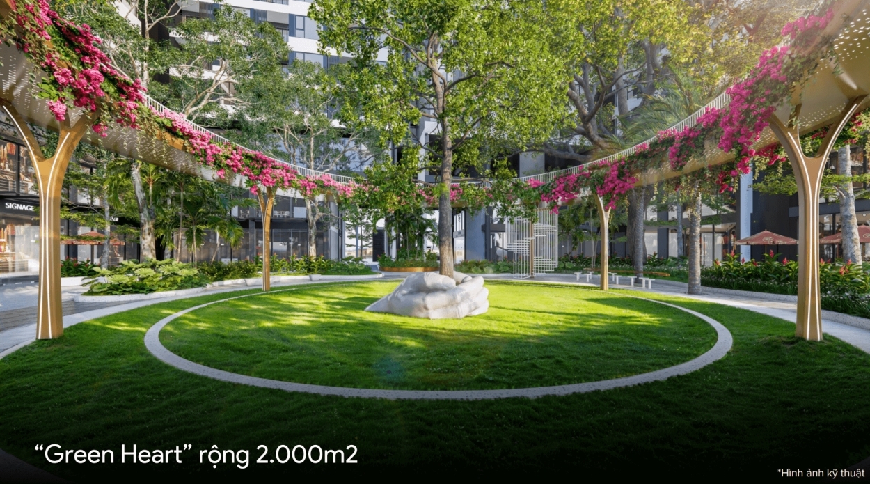 Không gian xanh tại chung cư Monrei Saigon